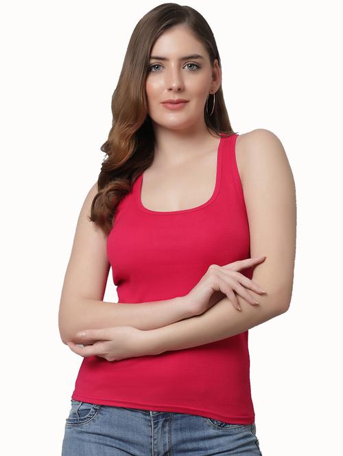 women solid cotton tank top - 21466558 -  Standard Image - 0
