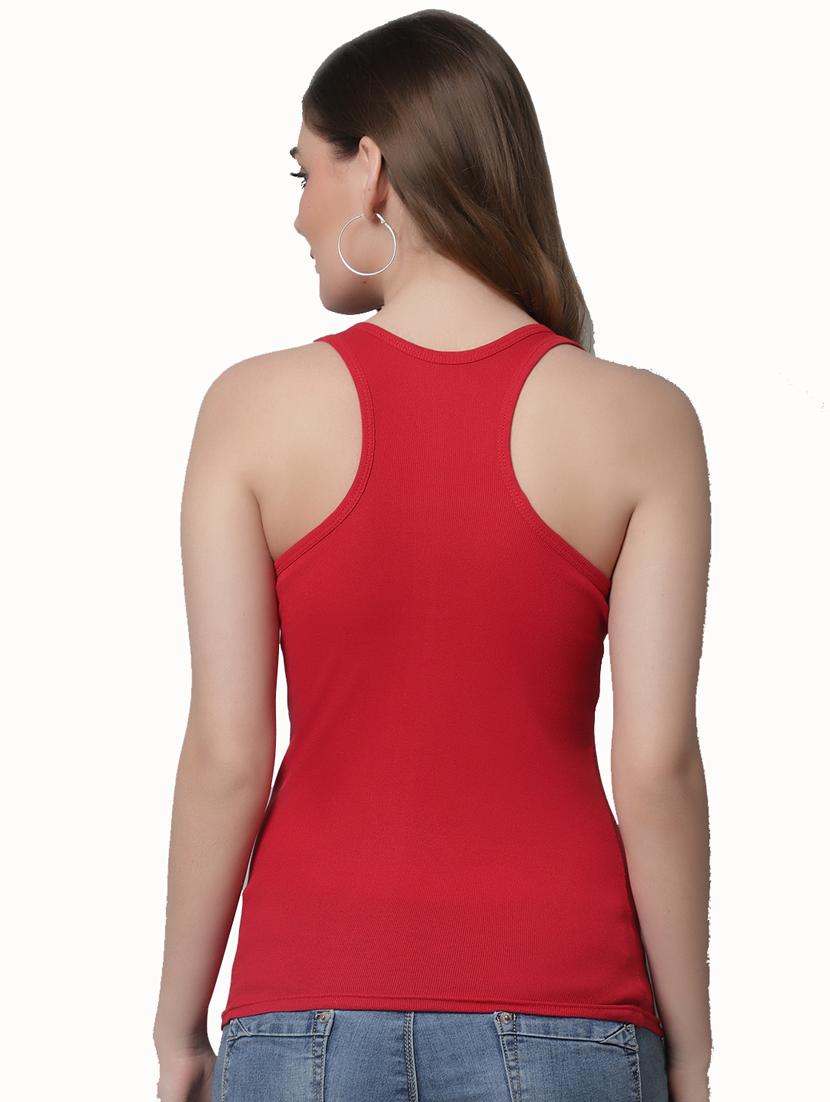 women solid cotton tank top - 21466560 - Standard Image - 3