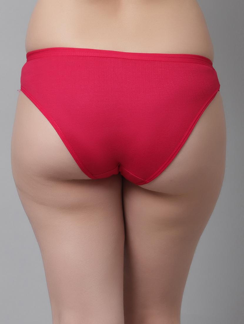 pink cotton regular panty - 21466566 - Standard Image - 3