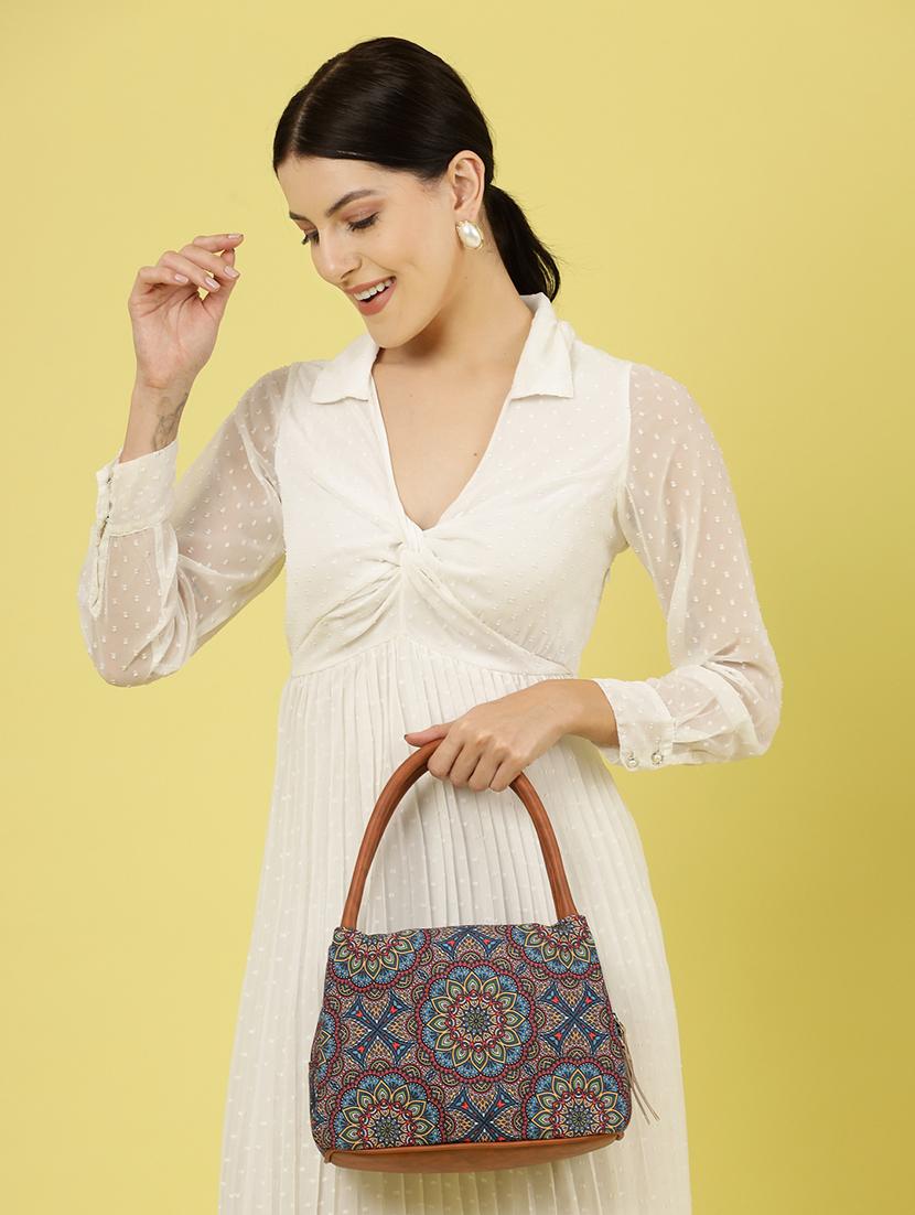 women cotton printed handbag - 21466968 - Standard Image - 5