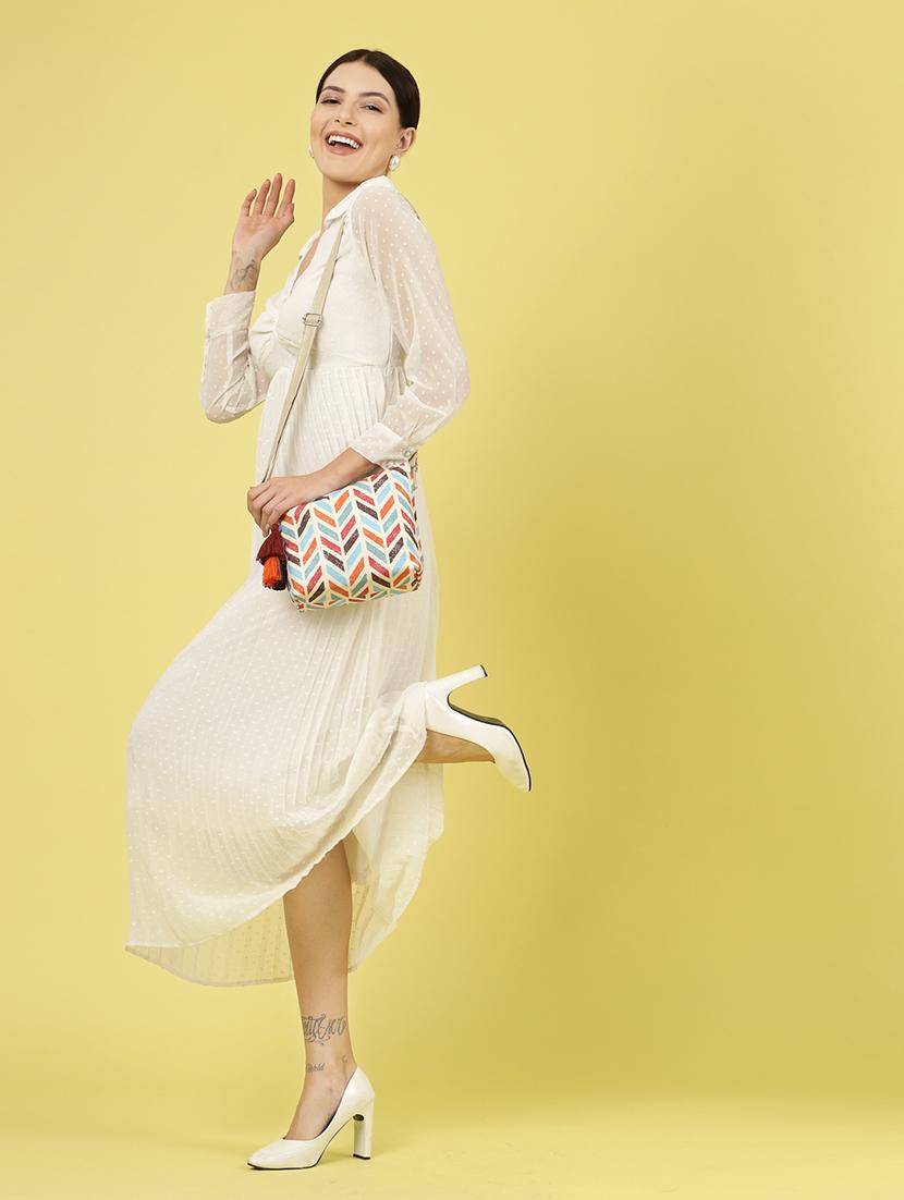 women pu printed sling bag - 21466976 - Standard Image - 5