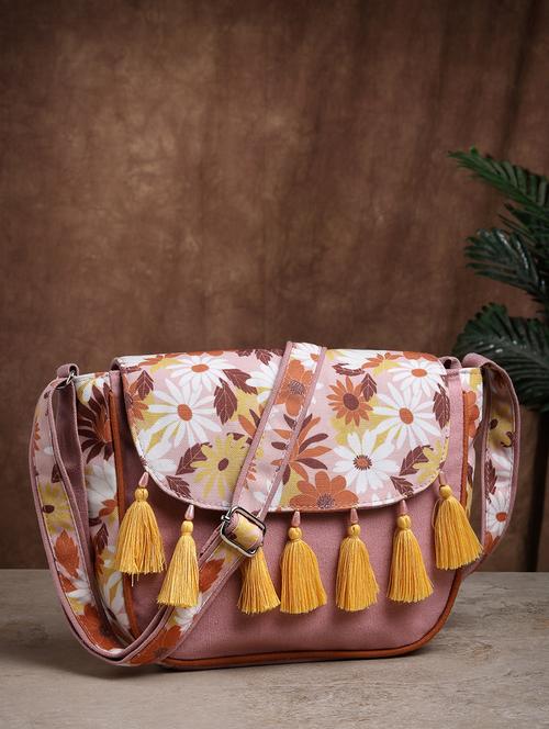 women cotton printed sling bag - 21466979 - Standard Image - 0