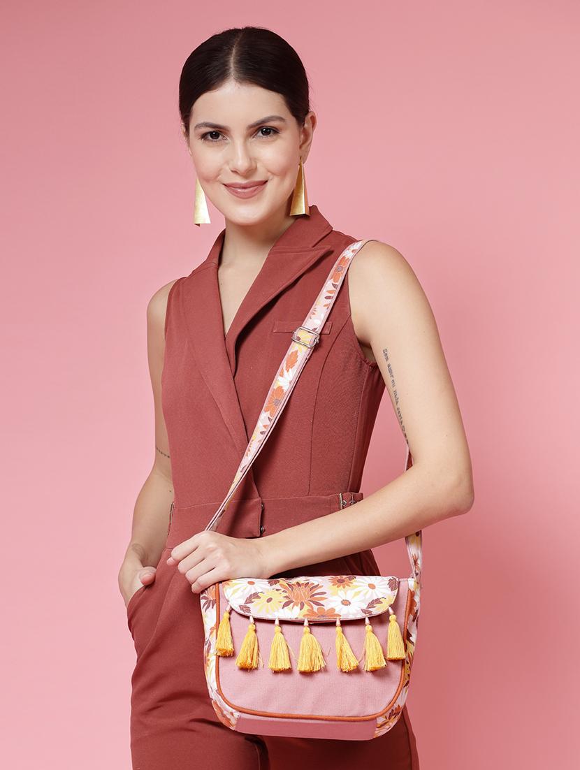 women cotton printed sling bag - 21466979 - Standard Image - 5