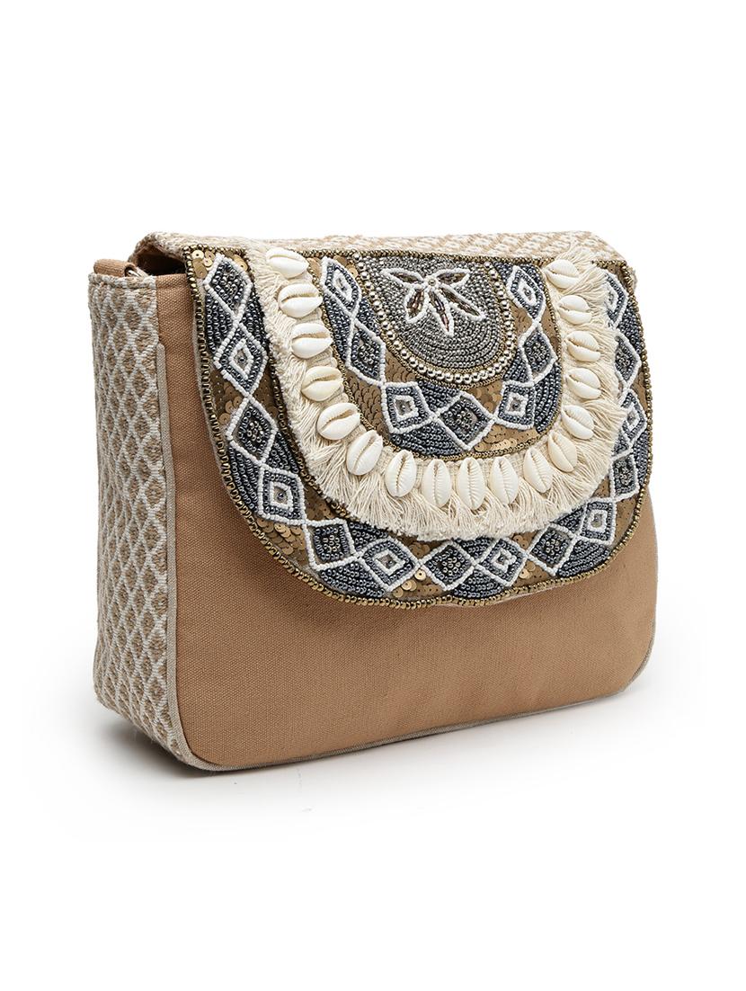 women cotton printed sling bag - 21466980 - Standard Image - 3