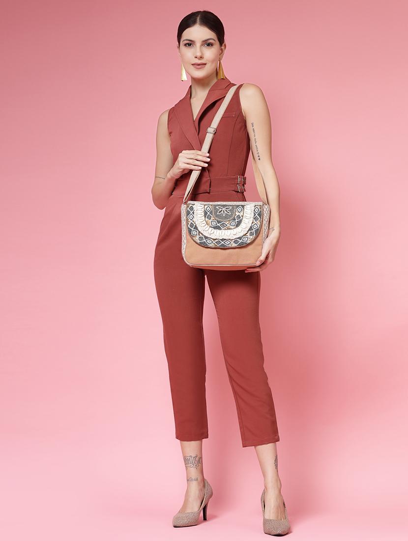 women cotton printed sling bag - 21466980 - Standard Image - 5