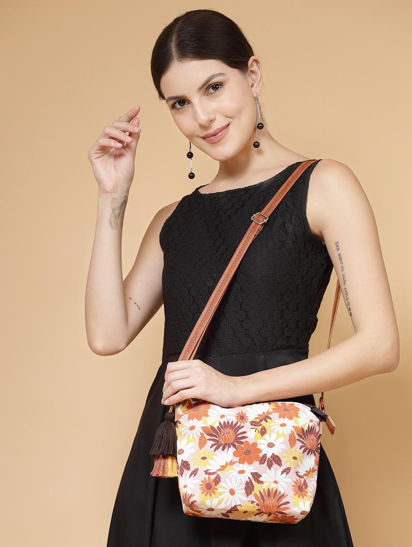women cotton printed sling bag - 21466983 - Standard Image - 5