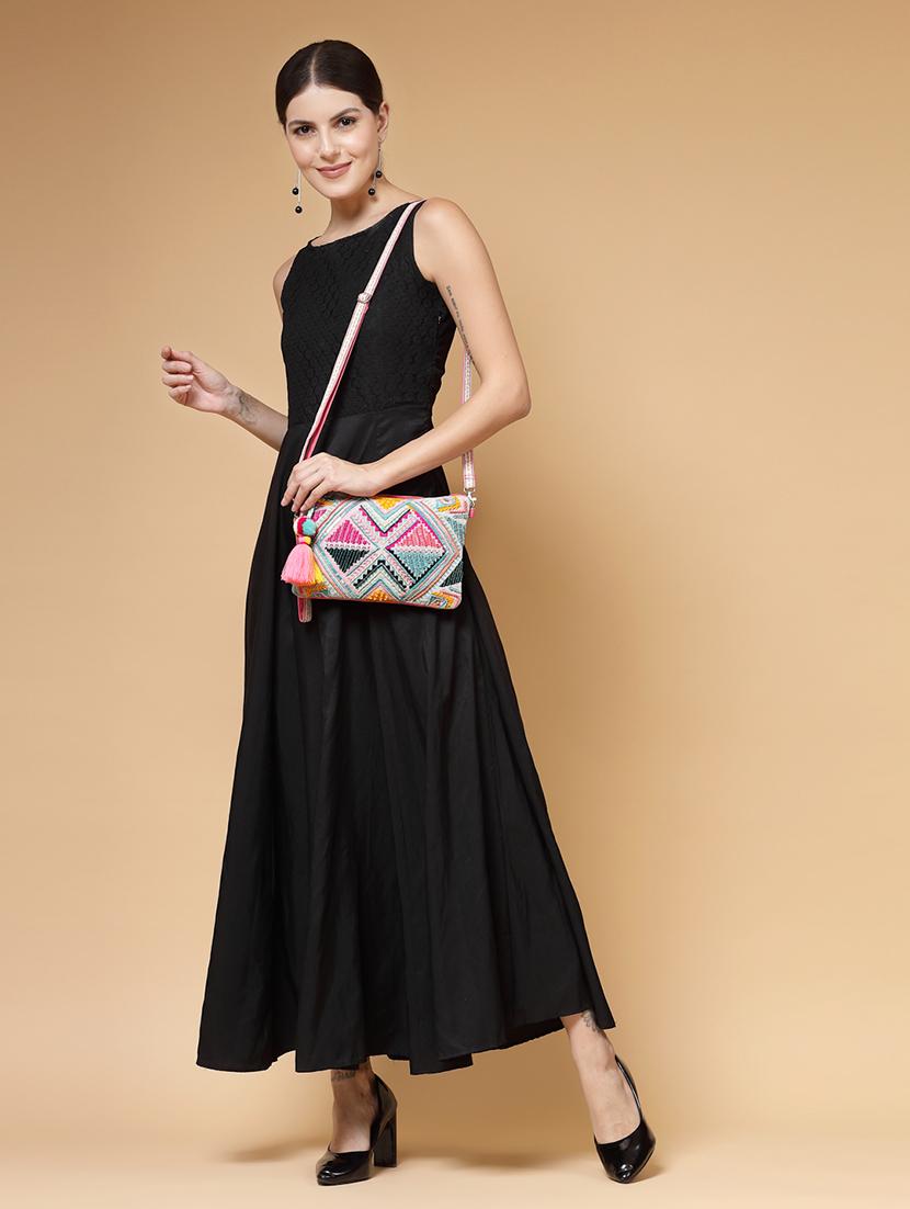women cotton embellished sling bag - 21466988 - Standard Image - 5