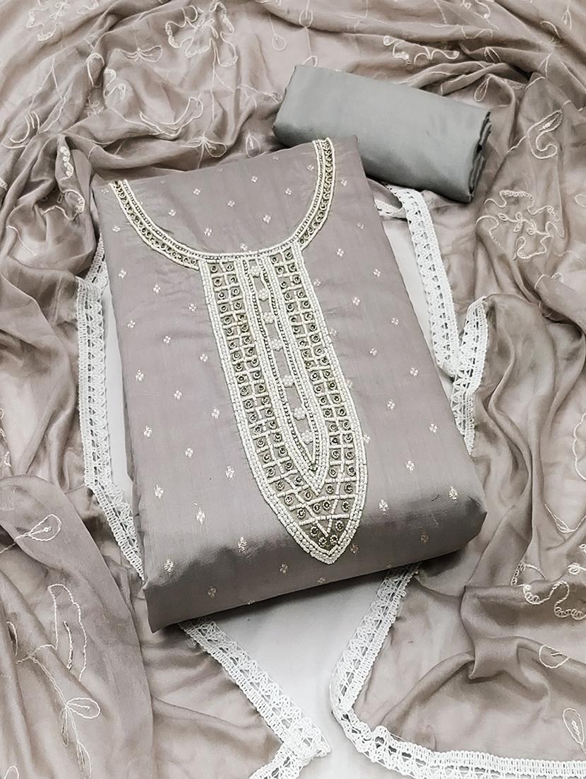 women embroidered unstitched suit set - 21467476 - Zoom Image - 0