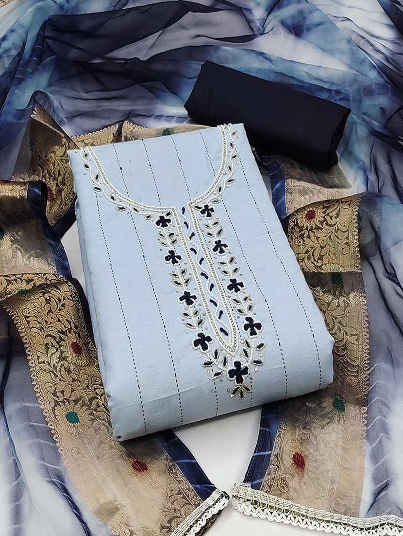 women embroidered unstitched suit set - 21467486 -  Zoom Image - 0