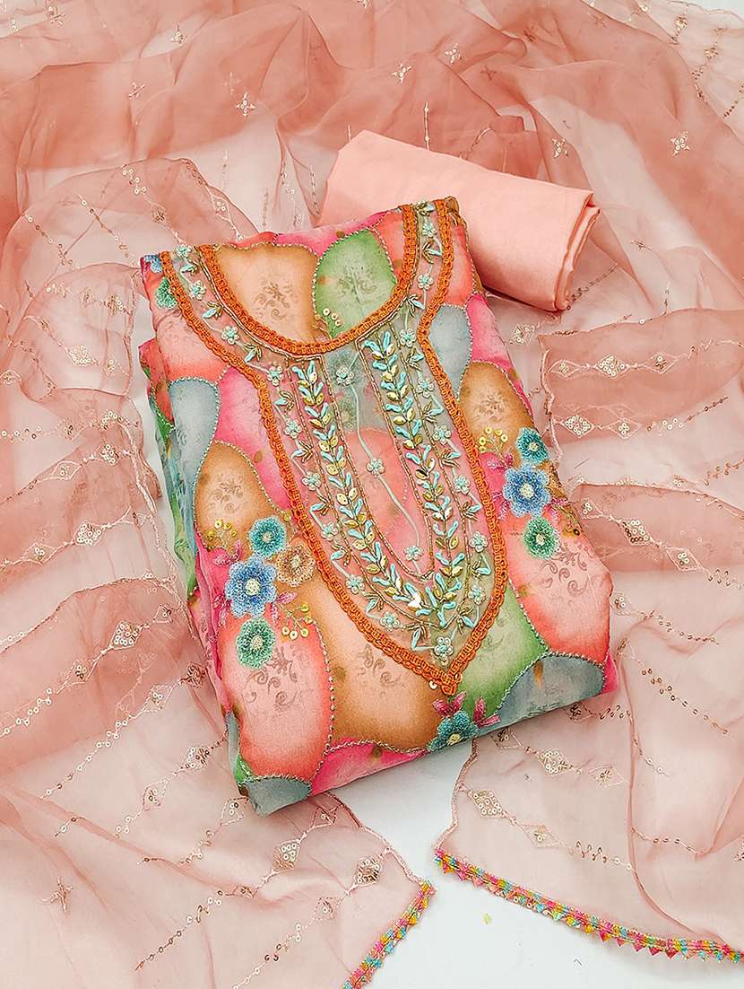 women embroidered unstitched suit set - 21467505 -  Zoom Image - 0