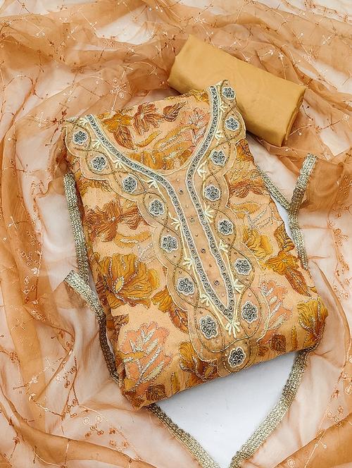 women embroidered unstitched suit set - 21467514 - Standard Image - 0