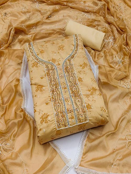 women embroidered unstitched suit set - 21467563 - Standard Image - 0