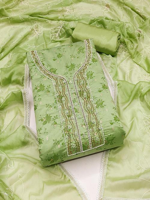 women embroidered unstitched suit set - 21467565 -  Standard Image - 0