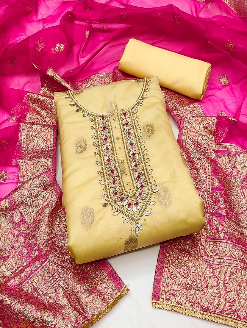 women embroidered unstitched suit set - 21467570 -  Zoom Image - 0