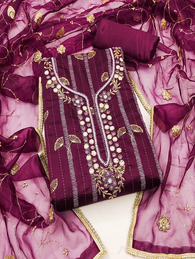 women embroidered unstitched suit set - 21467579 - Zoom Image - 0