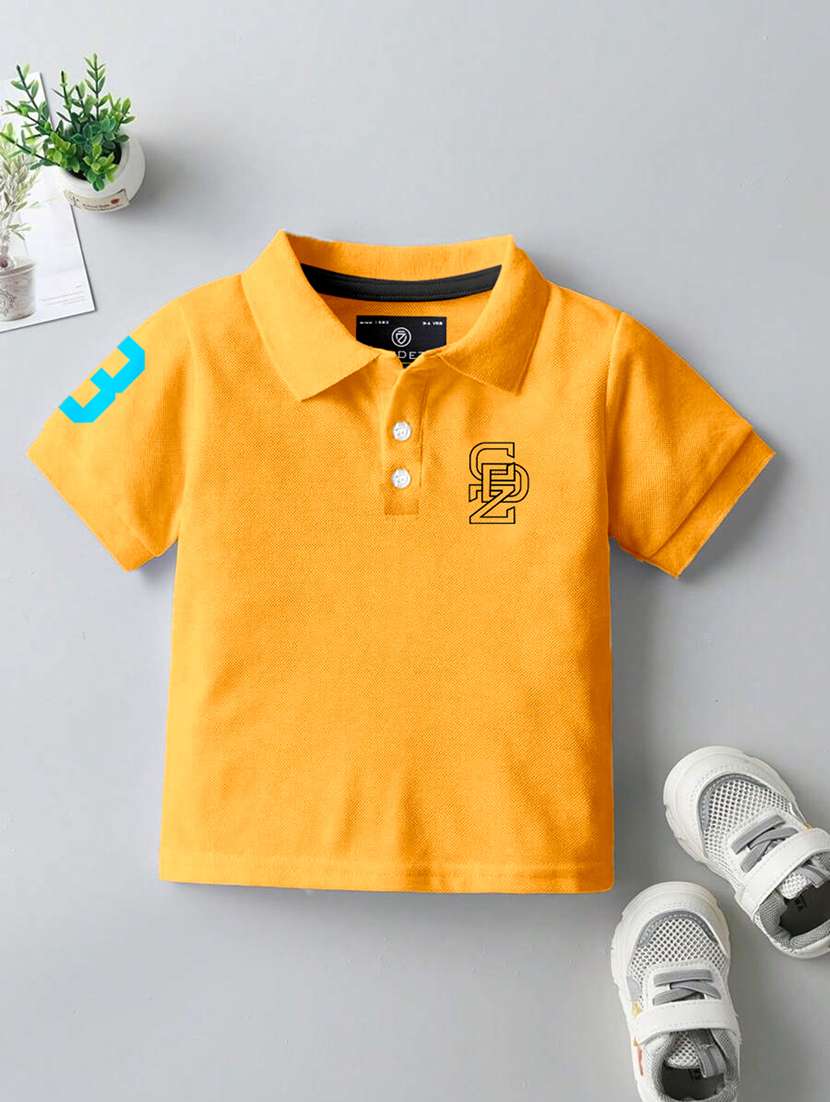 boys polo neck placement printed set of 2 casual t-shirt - 21467802 -  Standard Image - 3