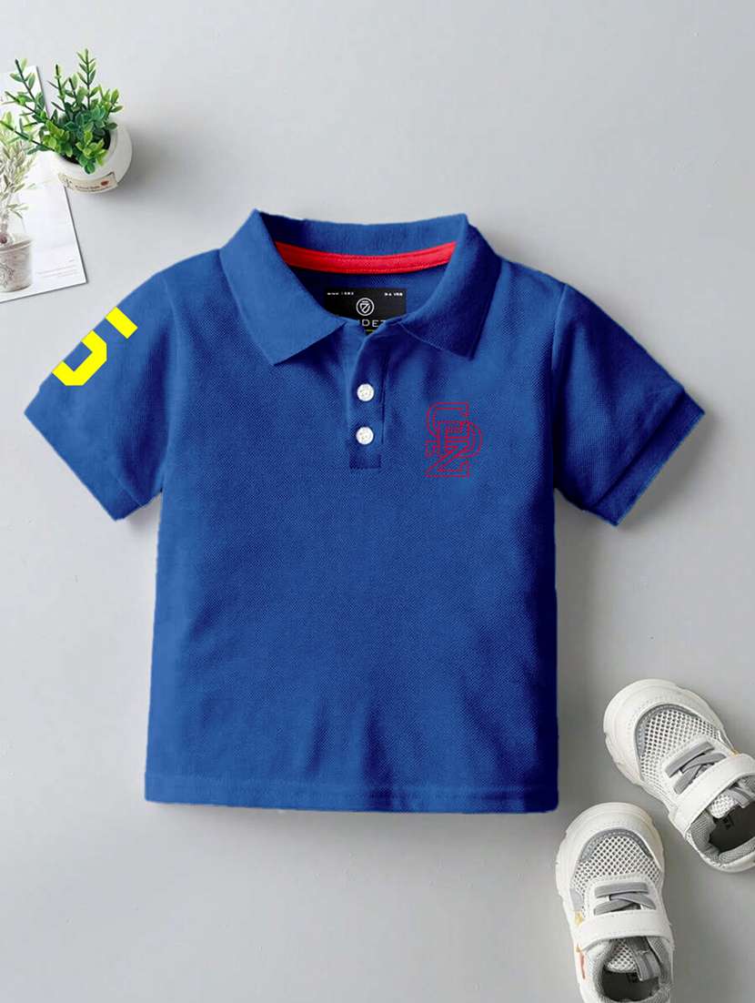 boys polo neck placement printed set of 2 casual t-shirt - 21467804 -  Standard Image - 3