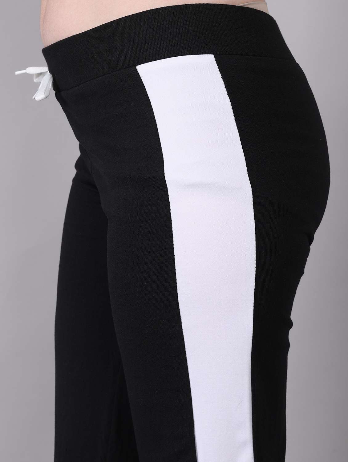 women tapered mid rise track pant - 21468205 -  Standard Image - 3