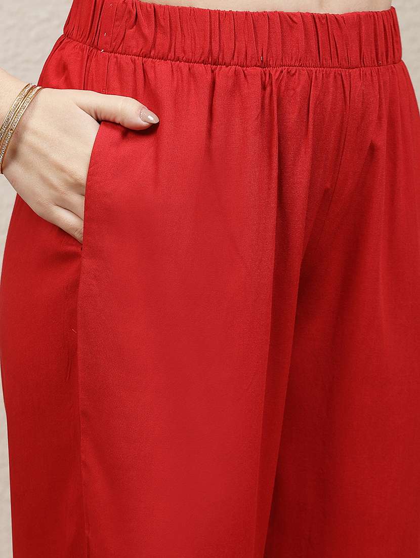 women three quarter sleeve kurta and pant set - 21468512 -  Standard Image - 5