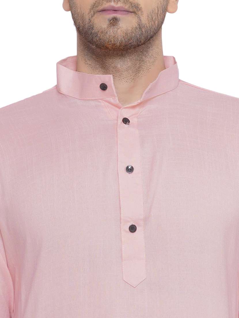 men solid mandarin neck kurta  - 21469316 -  Standard Image - 5