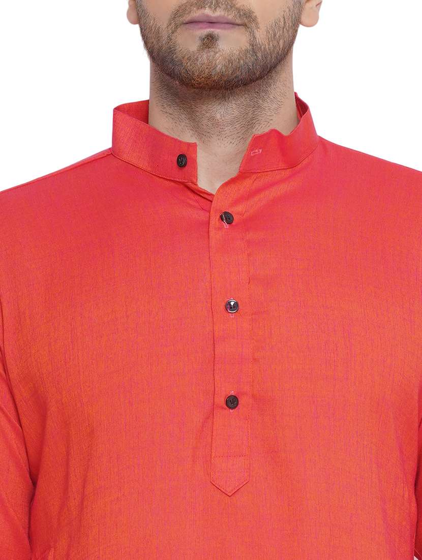 men solid mandarin neck kurta  - 21469323 -  Standard Image - 5