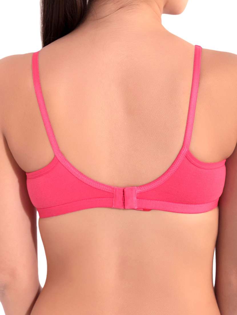 women pack of 2 solid t-shirt bra - 21470601 -  Standard Image - 3