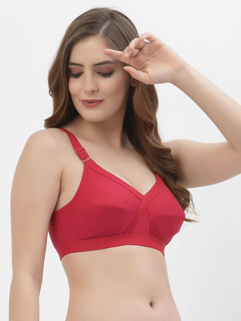 women pack of 2 solid regular bra - 21470698 -  Standard Image - 3