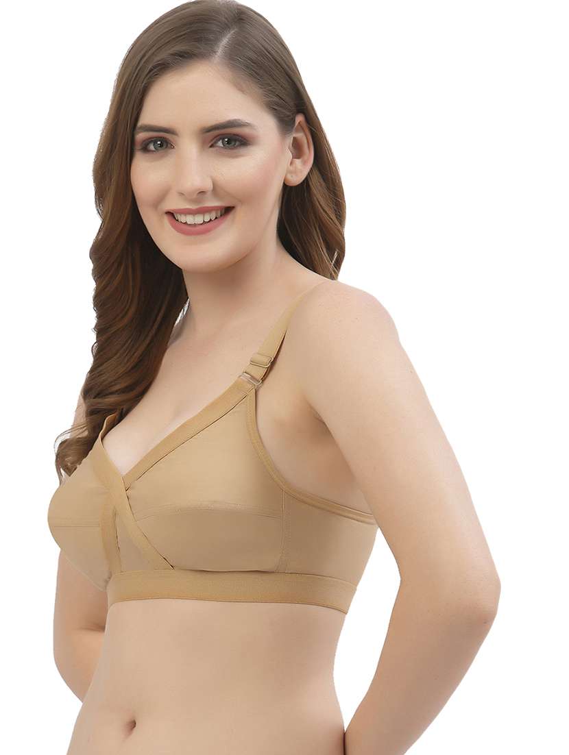 women pack of 2 solid regular bra - 21470705 -  Standard Image - 3
