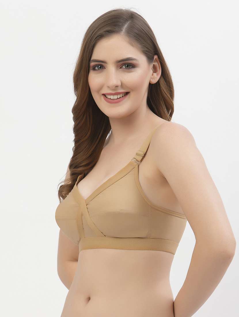 pack of 2 multi colored solid bra - 21470713 -  Standard Image - 3