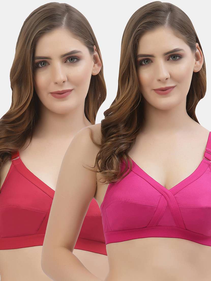 women pack of 2 cotton regular bra
