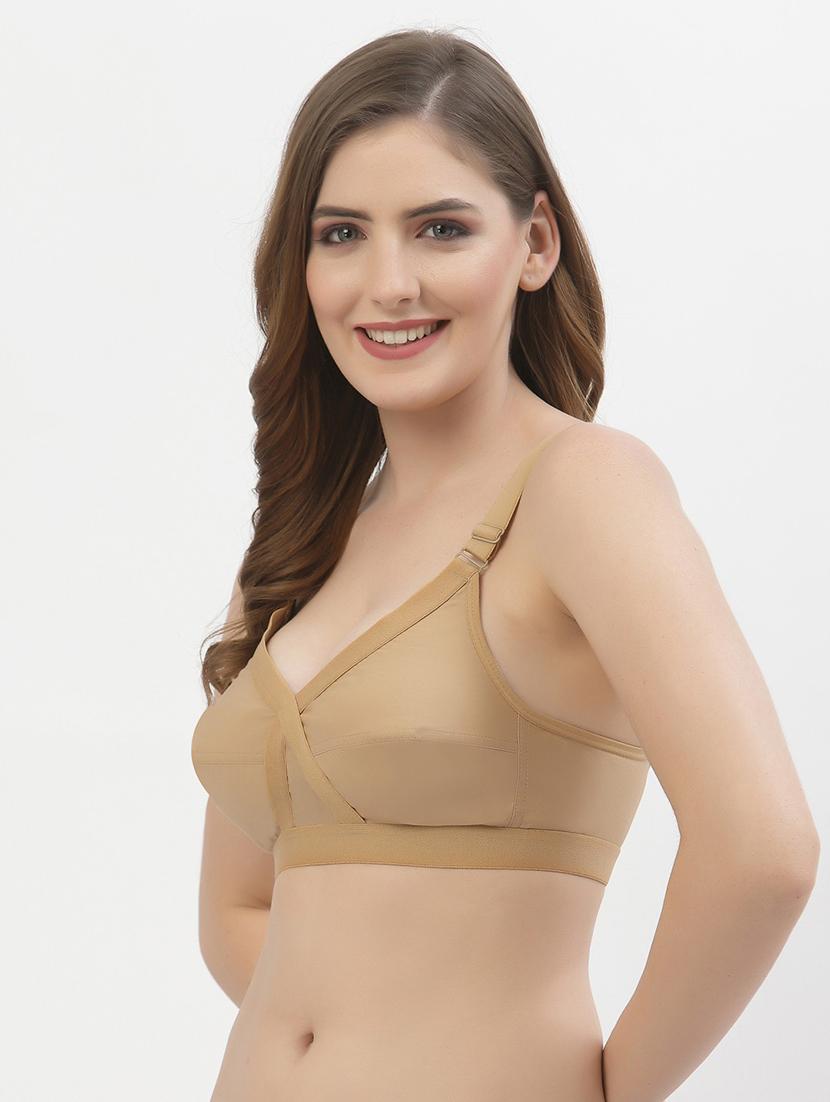 women pack of 2 solid regular bra - 21470719 - Standard Image - 3