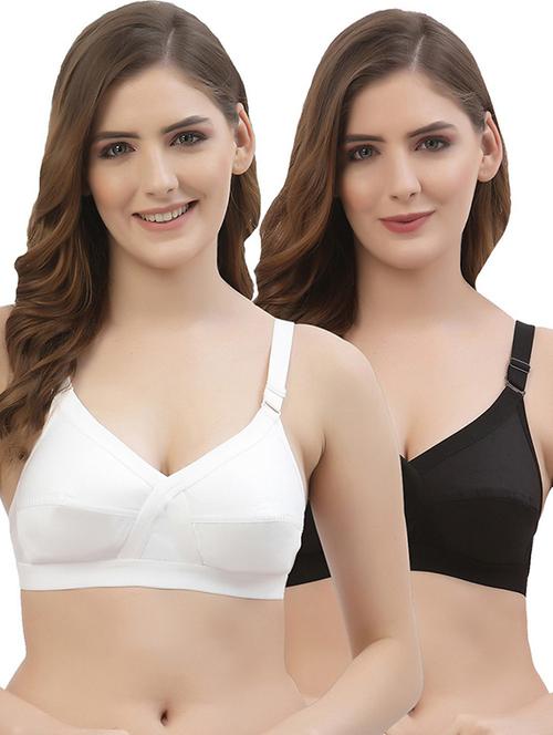 women pack of 2 cotton regular bra - 21470721 -  Standard Image - 0