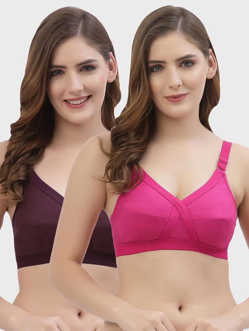women pack of 2 cotton regular bra