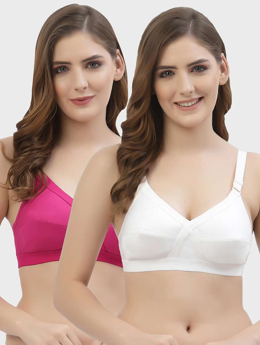 women pack of 2 cotton regular bra