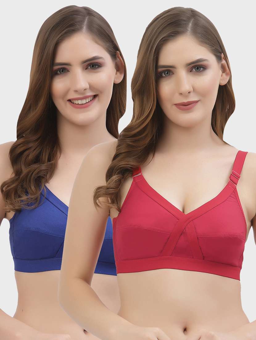 women pack of 2 cotton regular bra