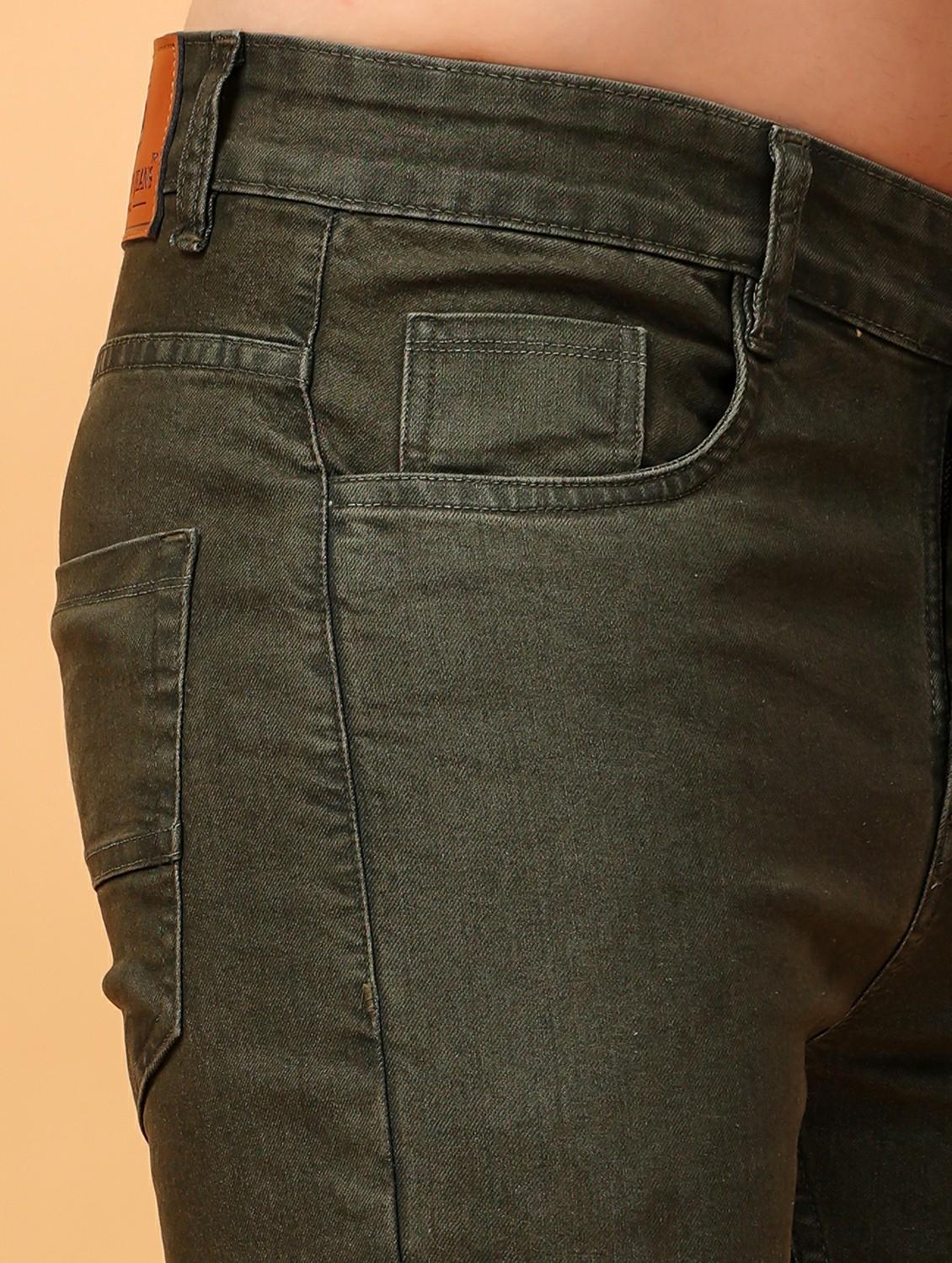 men mid rise plain denim jeans - 21471132 - Standard Image - 3