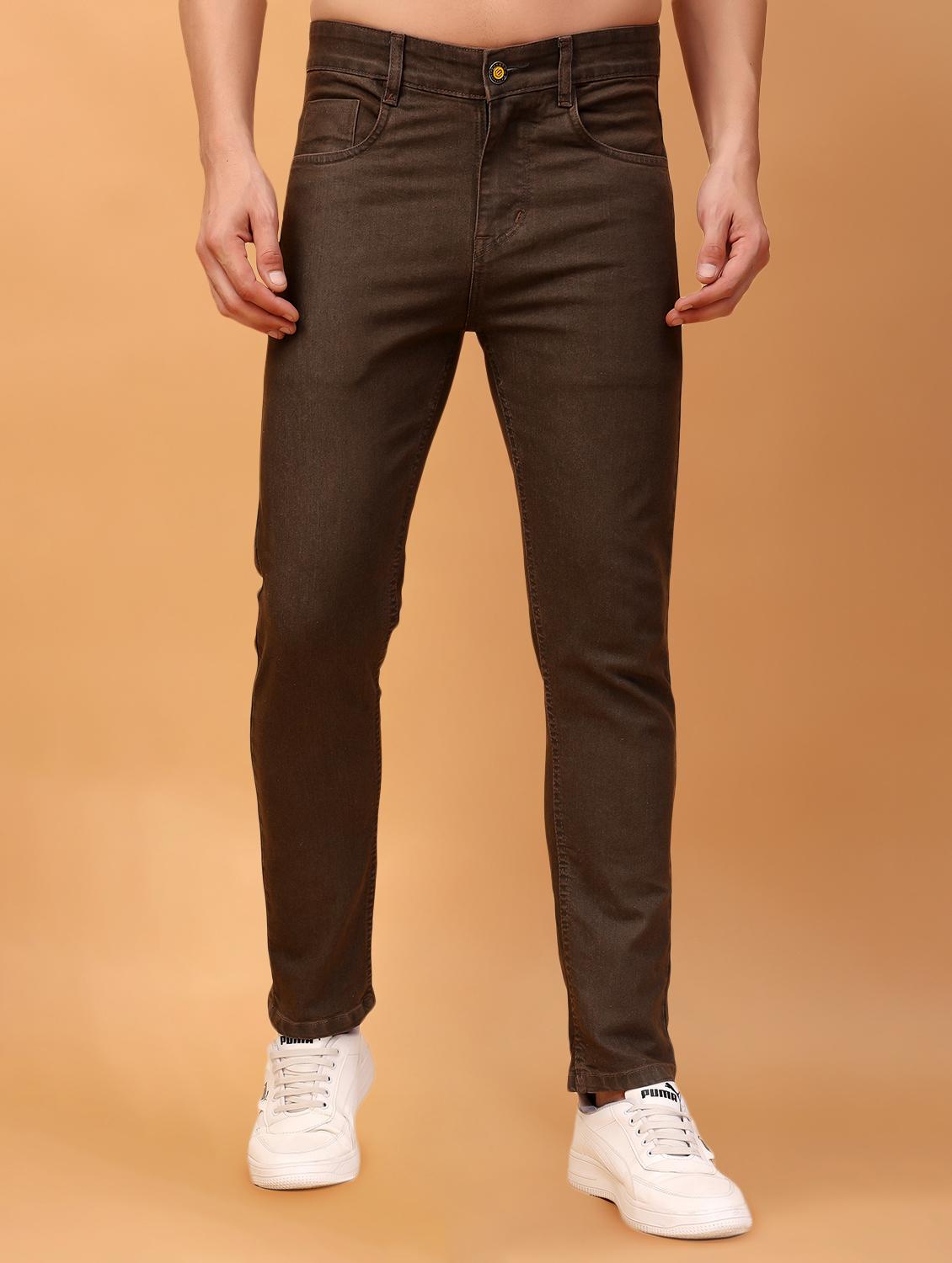 men mid rise plain denim jeans - 21471133 - Zoom Image - 0