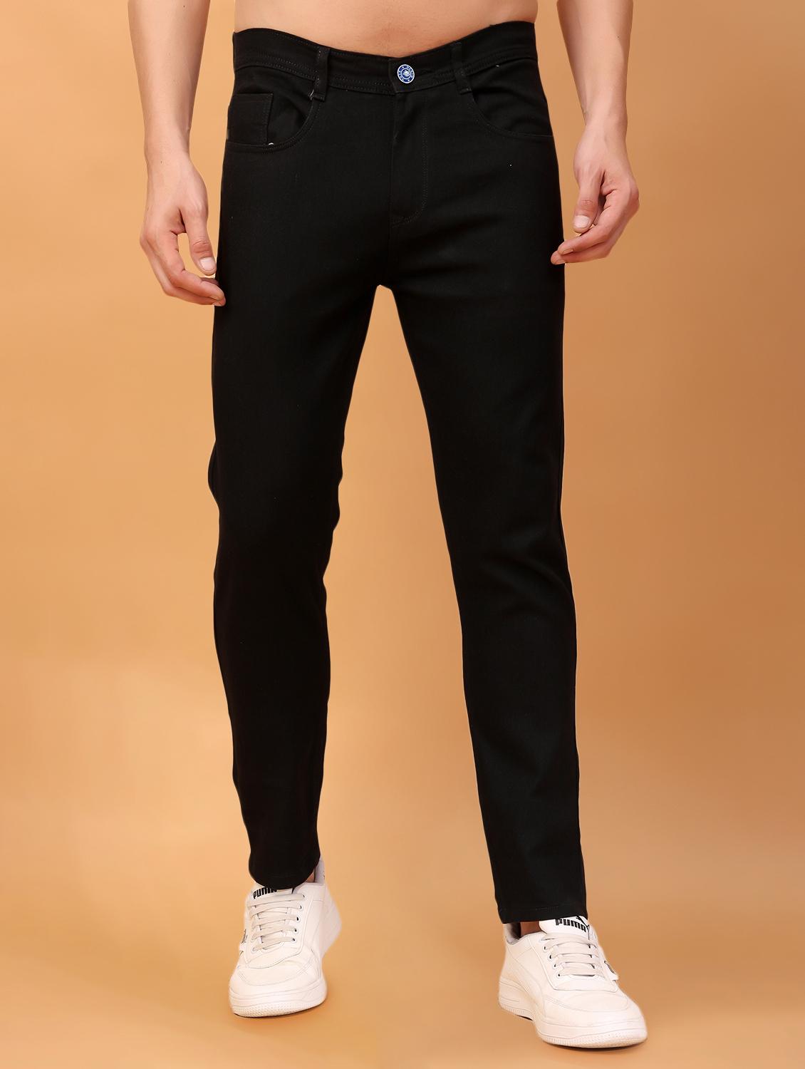 men mid rise plain denim jeans - 21471134 - Zoom Image - 0
