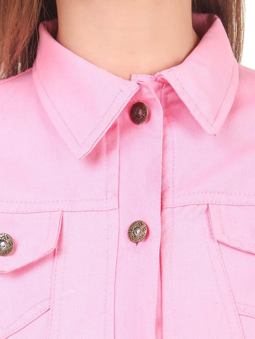women solid denim jacket - 21472912 - Standard Image - 5