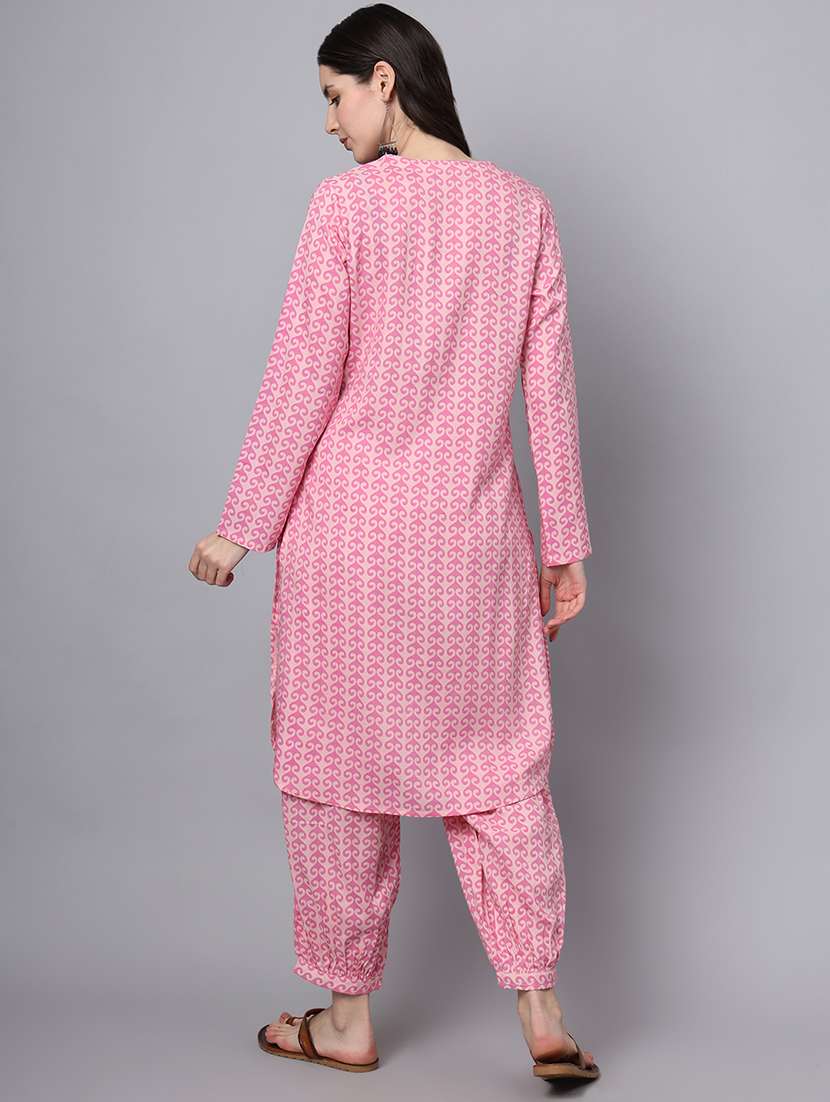 women pink printed co-ord set - 21473452 - Standard Image - 3