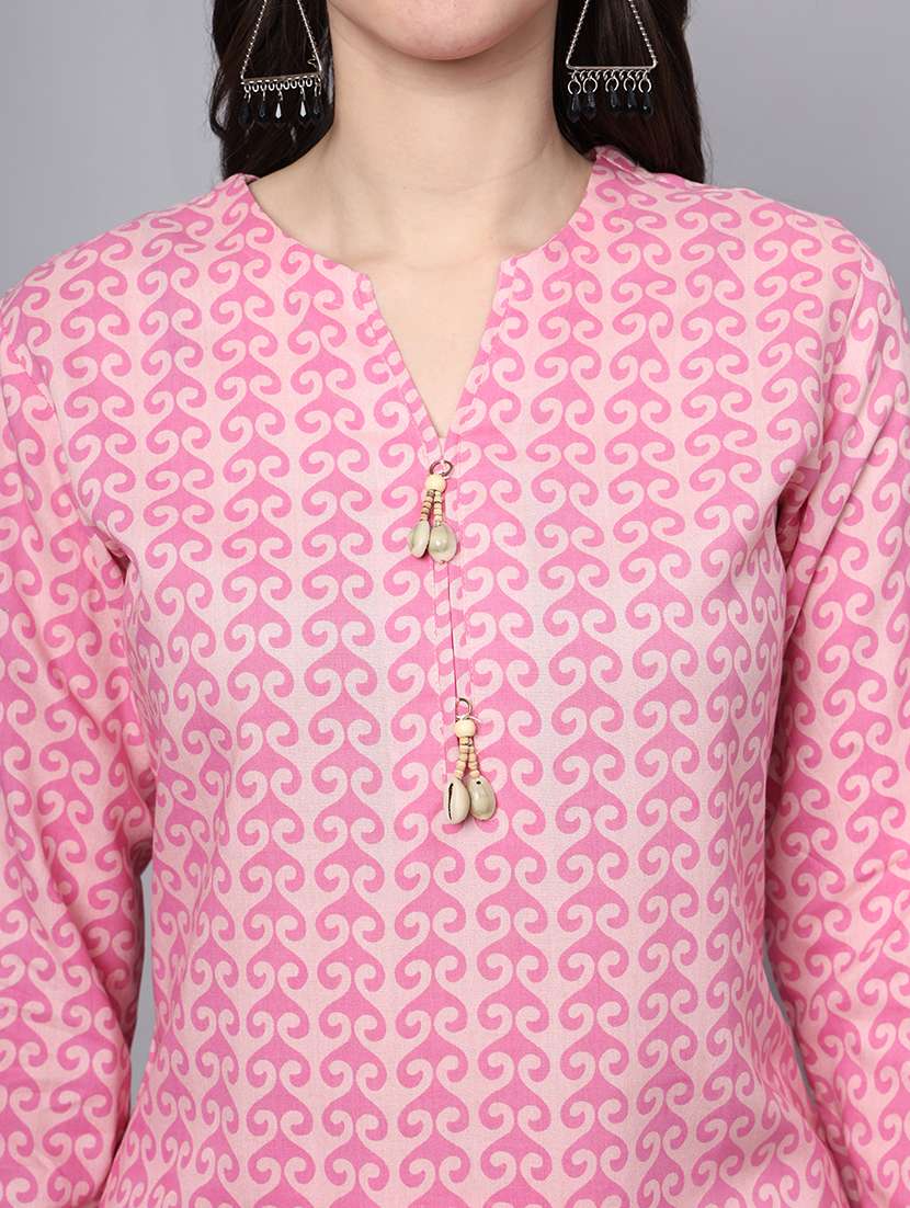 women pink printed co-ord set - 21473452 - Standard Image - 5