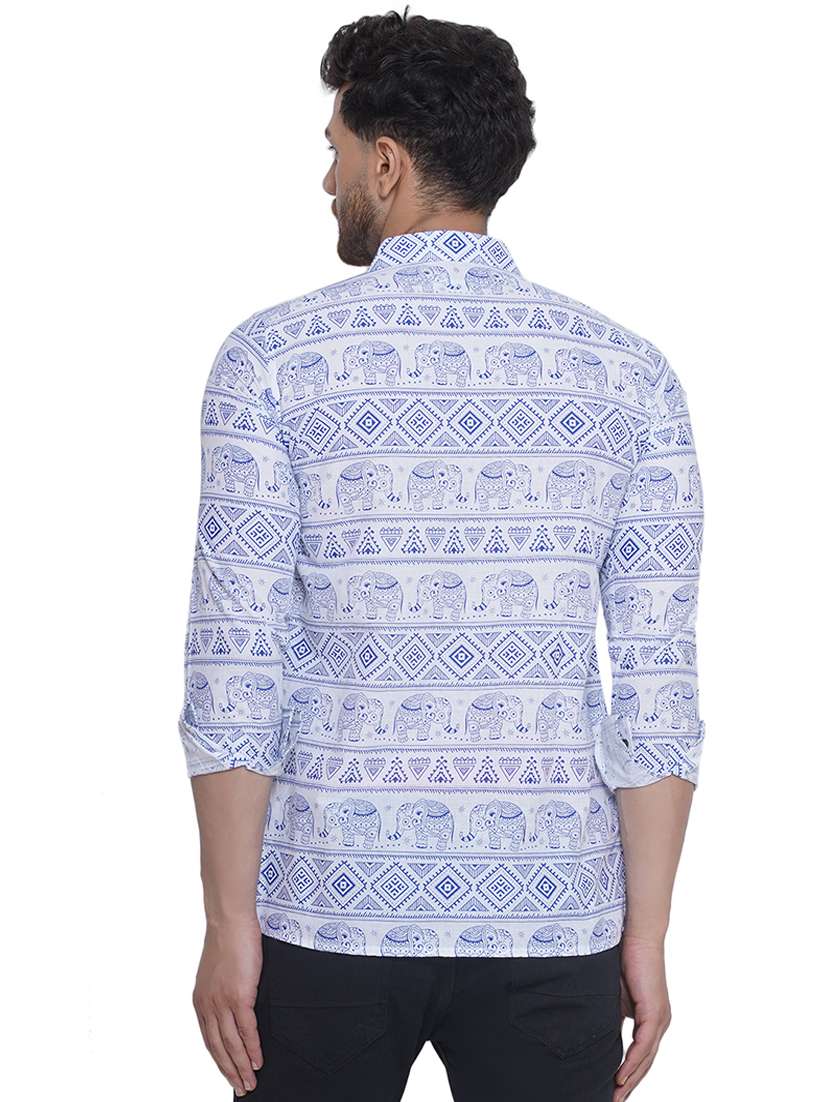 white cotton casual shirt - 21473544 -  Standard Image - 3