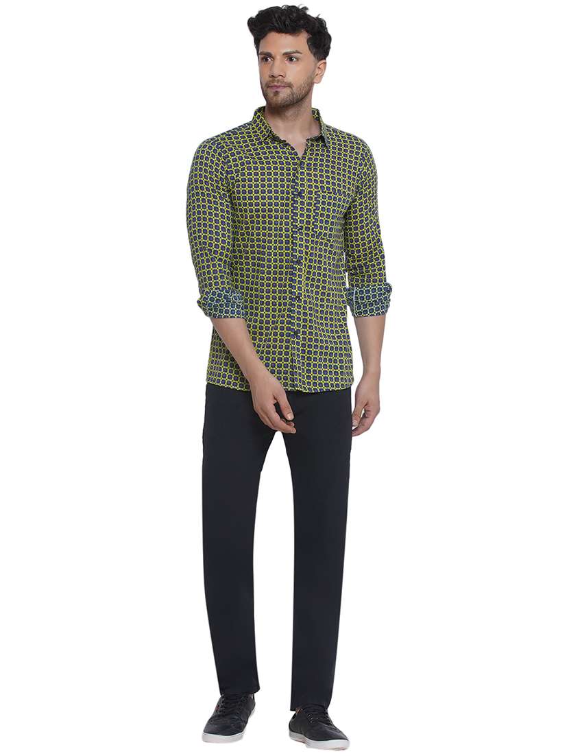 men printed long sleeve cotton casual shirt - 21473556 -  Standard Image - 5