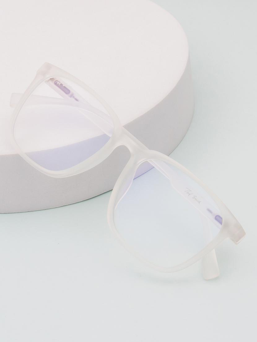 ted smith hustle bluecut & antiglare computer eyeglasses| wayfarer|blue light blocking| white casual spectacles| 53-17-140 - 21473766 - Zoom Image - 0