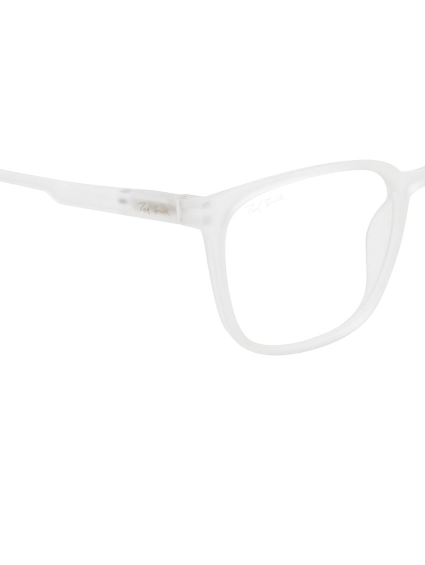 ted smith hustle bluecut & antiglare computer eyeglasses| wayfarer|blue light blocking| white casual spectacles| 53-17-140 - 21473766 - Standard Image - 5