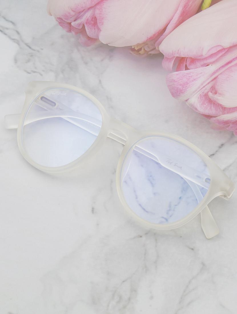 ted smith hustle bluecut & antiglare computer eyeglasses| round|blue light blocking| white casual spectacles| 50-19-140 - 21473767 - Zoom Image - 0