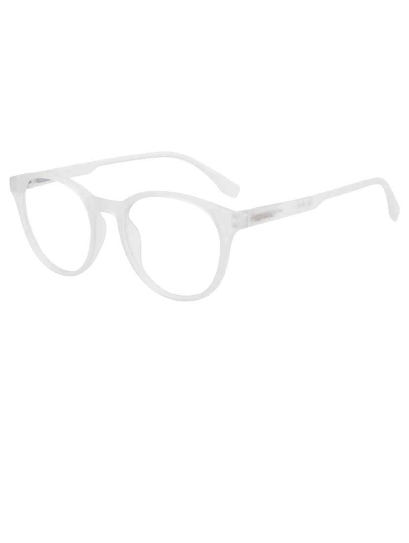 ted smith hustle bluecut & antiglare computer eyeglasses| round|blue light blocking| white casual spectacles| 50-19-140 - 21473767 - Standard Image - 3