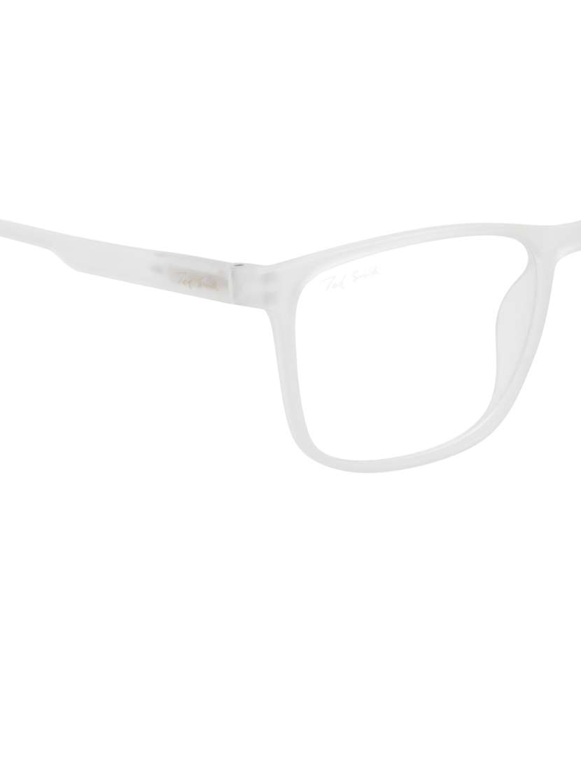 ted smith hustle bluecut & antiglare computer eyeglasses| wayfarer|blue light blocking| white casual spectacles| 53-18-140 - 21473771 -  Standard Image - 5