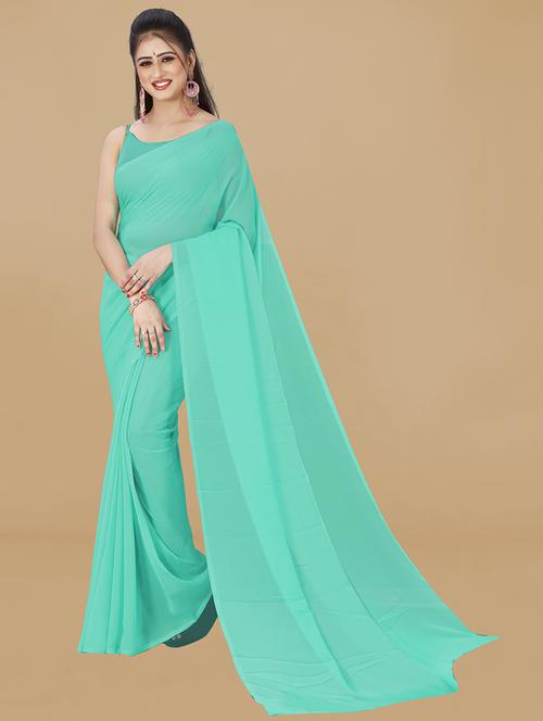 women casual wear georgette saree with blouse - 21478456 - Standard Image - 0