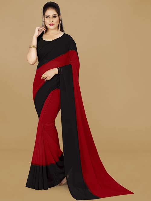 women casual wear georgette saree with blouse - 21479768 -  Standard Image - 0